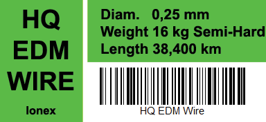 Электроэрозионная латунная проволока-электрод HQ EDM Wire